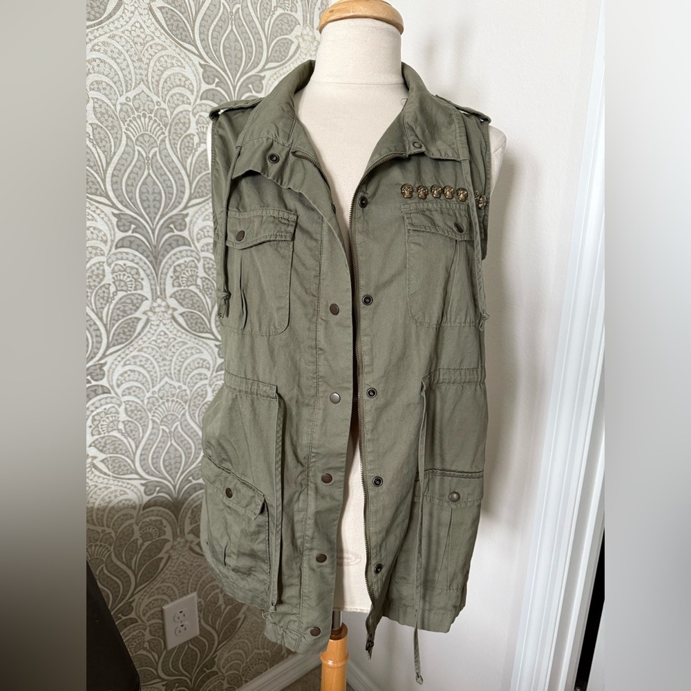 Mstylelab Olive Utility Vest